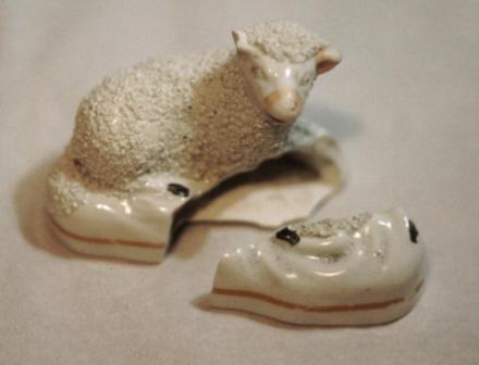 Staffordshire sheep before restoration